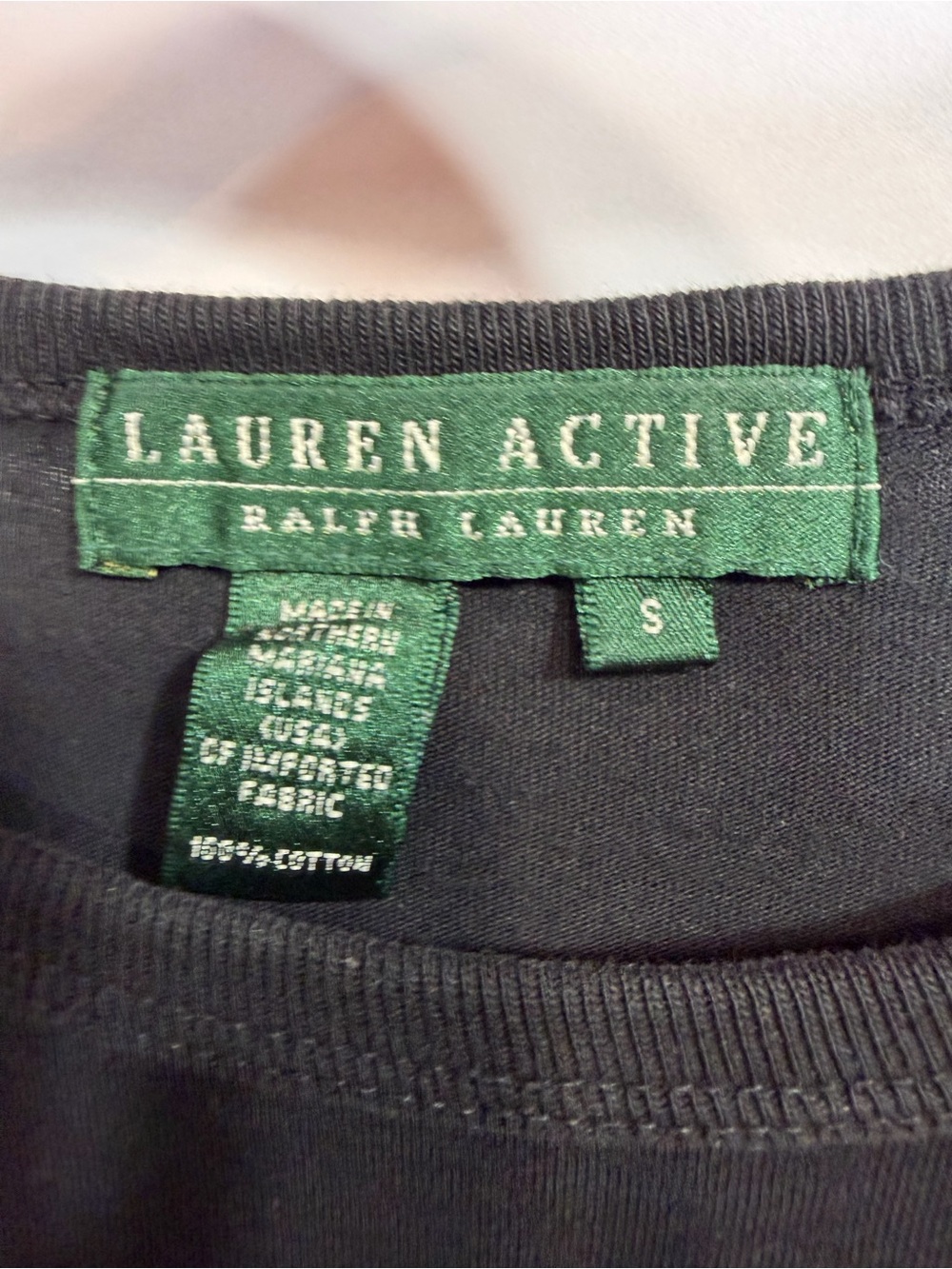 Lauren Active Ralph Lauren Crest Embroidered Long Sleeve Tee Black Size S - Picture 6 of 9